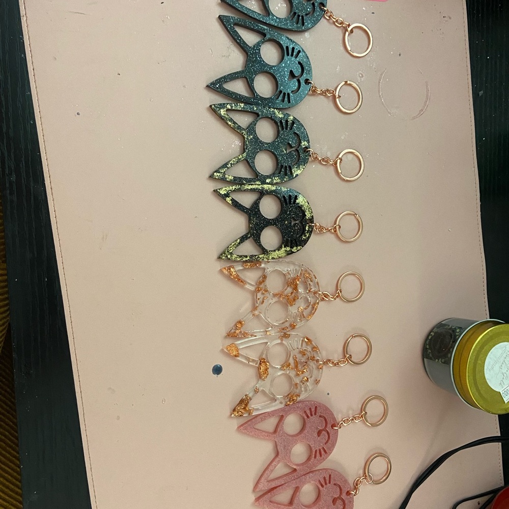 Safety Kitty Cat Keychain - Picture 3 of 4